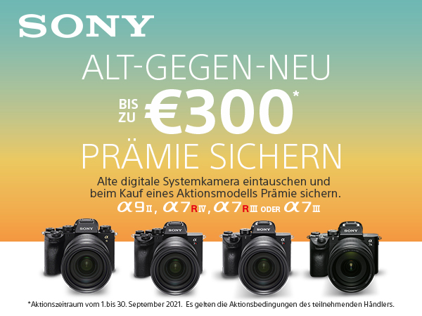 SonyTrade-in Sony Welcome to Alpha Aktion